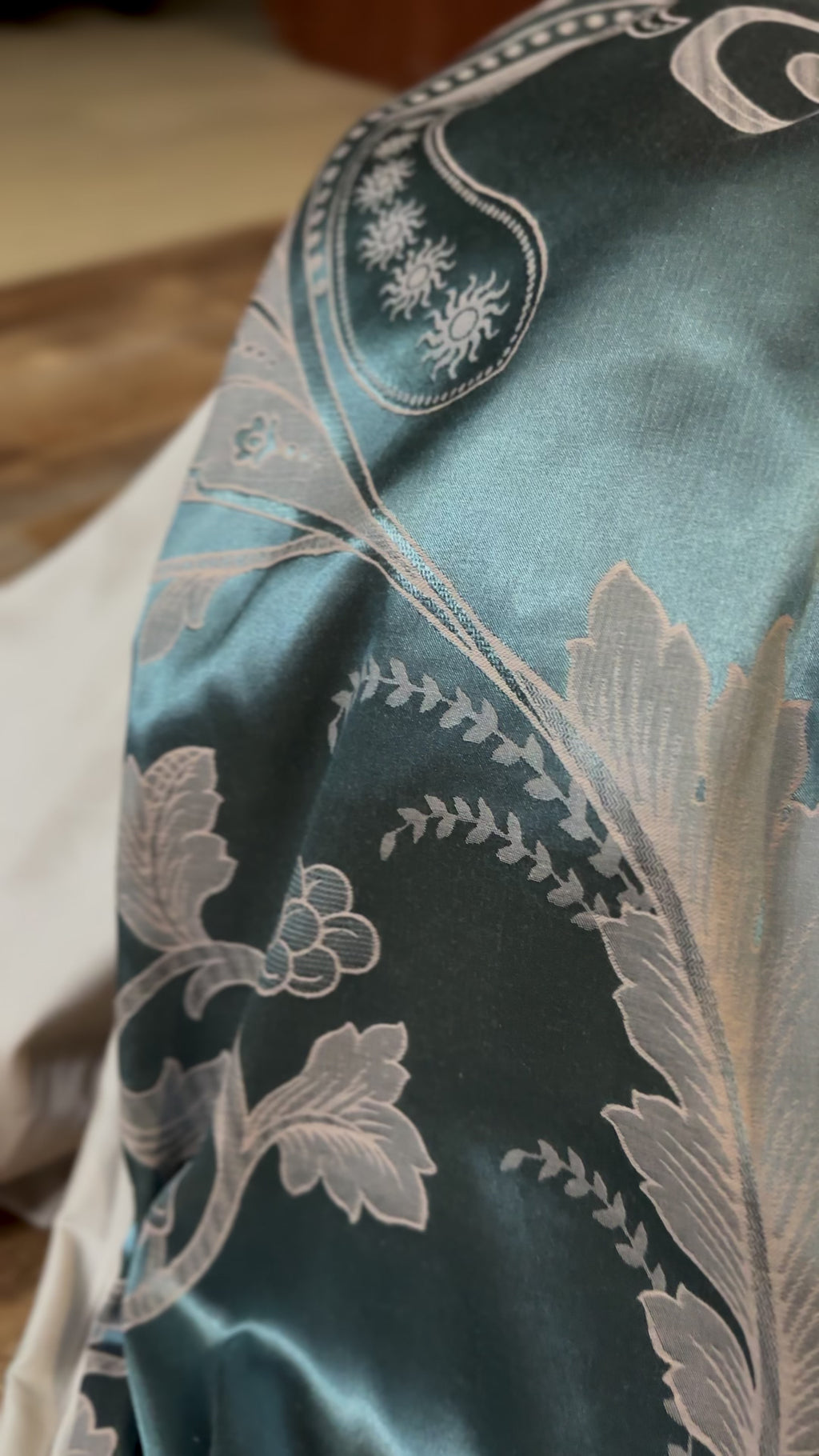 Jacquard & Cotton Sateen Bedding Set - Ocean